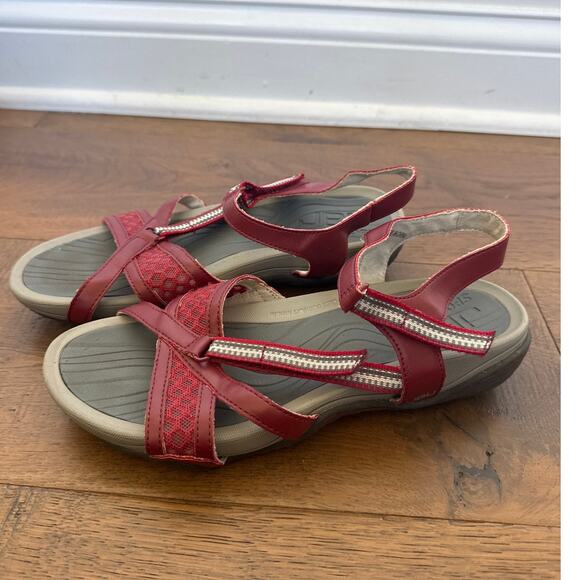 JBU by Jambu Trapper Sport Sandal Red Strappy Outdoor Walking Women's Size 8 - Picture 3 of 8